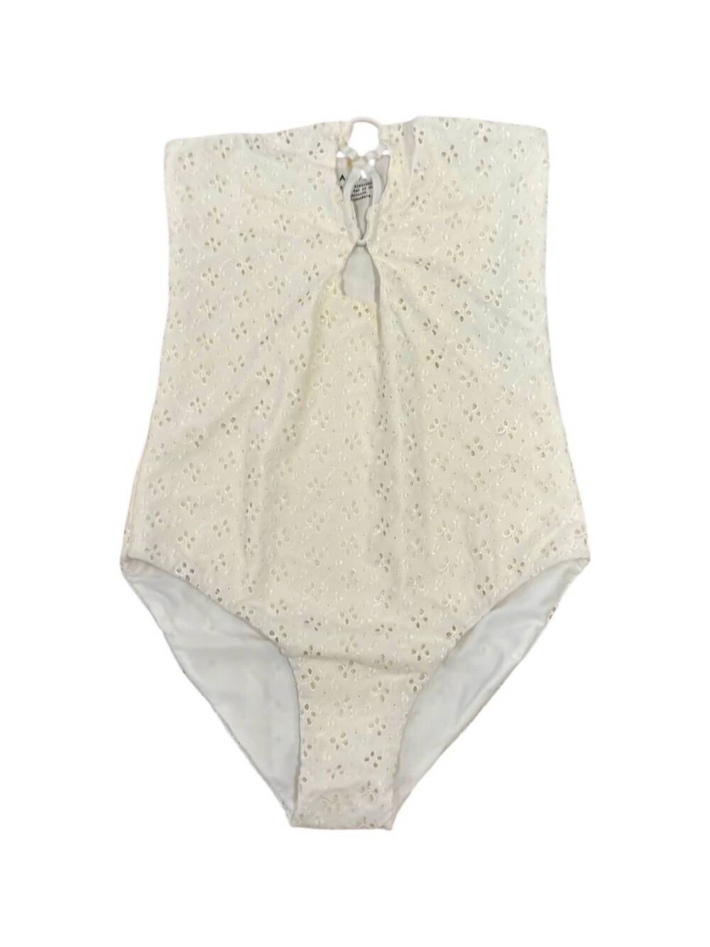 NEW AILA BLUE women's zed eyelet one-piece in white